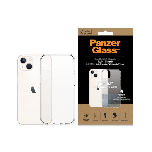 PanzerGlass iPhone 13 Cover ClearCase Transparent