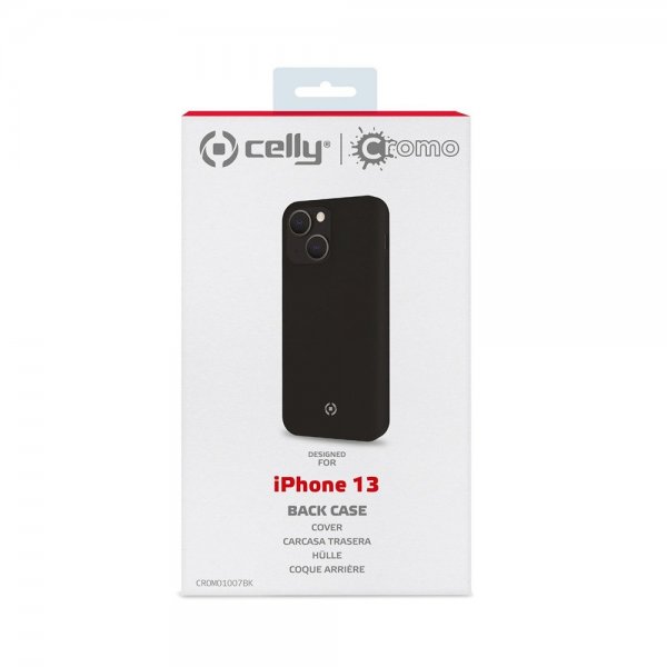 Celly iPhone 13 Cover CROMO Sort