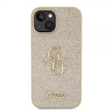 Guess iPhone 13 Cover Fixed Glitter Guld