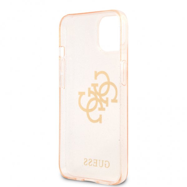 Guess iPhone 13 Cover Full Glitter Guld