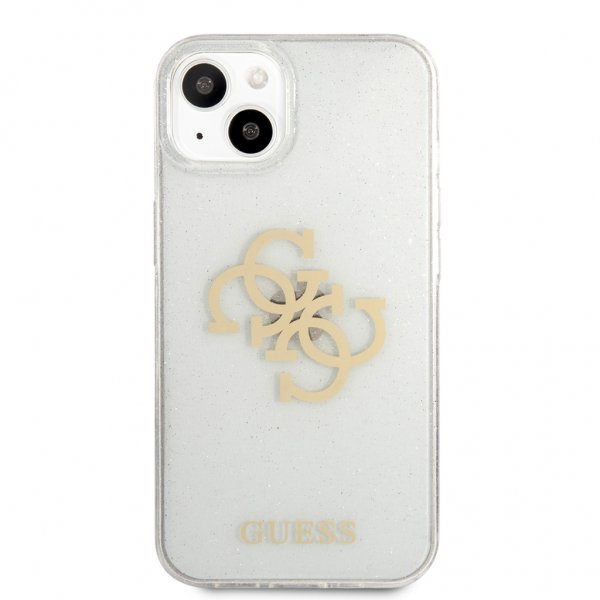 Guess iPhone 13 Cover Full Glitter Transparent