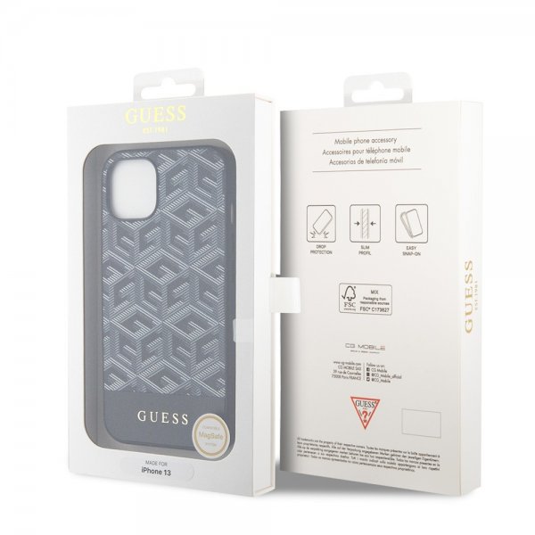 Guess iPhone 13 Cover G Cube MagSafe Sort