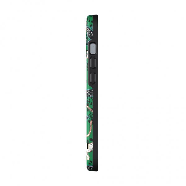 Richmond & Finch iPhone 13 Cover Green Leopard