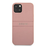 Guess iPhone 13 Cover Hot Stamp Metal Logo Rosa