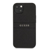 Guess iPhone 13 Cover Hot Stamp Metal Logo Sort
