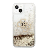 Guess iPhone 13 Cover Liquid Glitter Guld