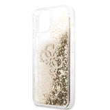 Guess iPhone 13 Cover Liquid Glitter Guld