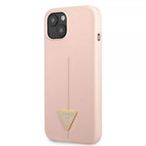 Guess iPhone 13 Cover Metal Triangle Rosa