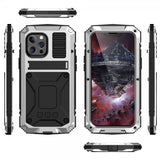 R-JUST iPhone 13 Cover Metal Stødsikkert Sølv