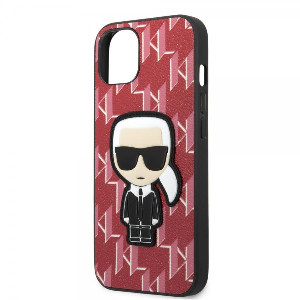 Karl Lagerfeld iPhone 13 Cover Monogram Iconic Patch Rød