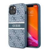 Guess iPhone 13 Cover Printed Stripe Blå