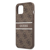 Guess iPhone 13 Cover Printed Stripe Brun