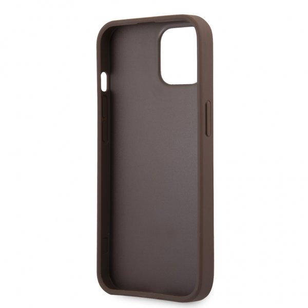 Guess iPhone 13 Cover Printed Stripe Brun