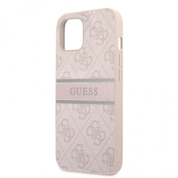 Guess iPhone 13 Cover Printed Stripe Rosa