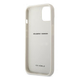 Ferrari iPhone 13 Cover Ægte Carbon Metal Logo Sølv