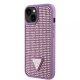 Guess iPhone 13 Cover Rhinestone Lilla