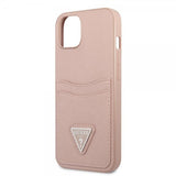 Guess iPhone 13 Cover Saffiano Double Cardslot Rosa