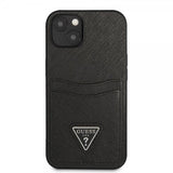 Guess iPhone 13 Cover Saffiano Double Cardslot Sort