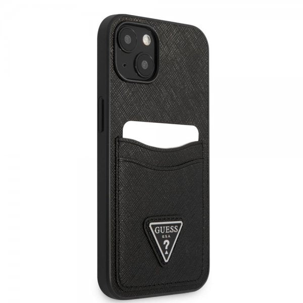 Guess iPhone 13 Cover Saffiano Double Cardslot Sort