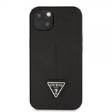 Guess iPhone 13 Cover Saffiano Metal Triangle Sort
