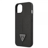 Guess iPhone 13 Cover Saffiano Metal Triangle Sort