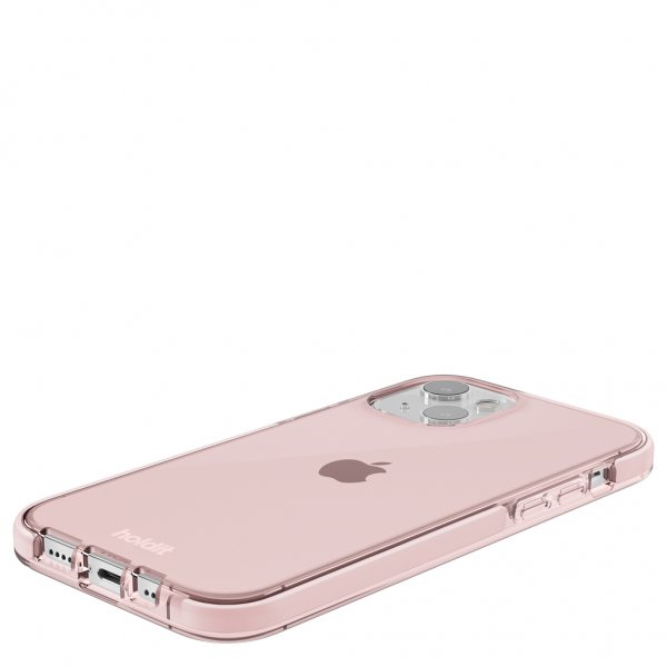 Holdit iPhone 13 Cover Gennemsigtig Blush Pink