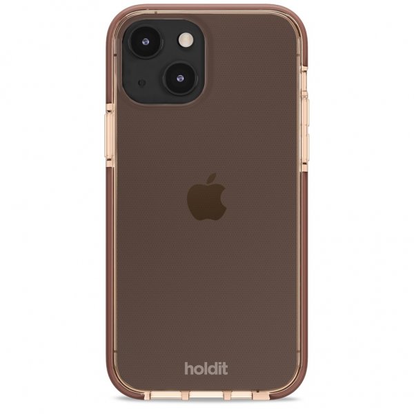 Holdit iPhone 13 Cover Seethru Dark Brown