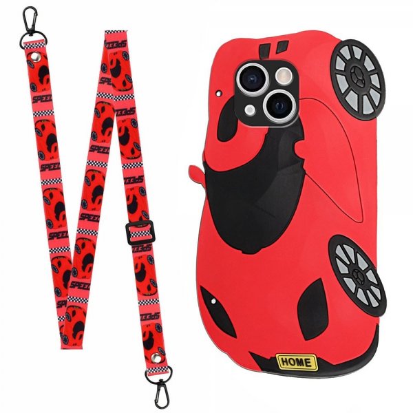 iPhone 13 Cover Silikone 3D Bil