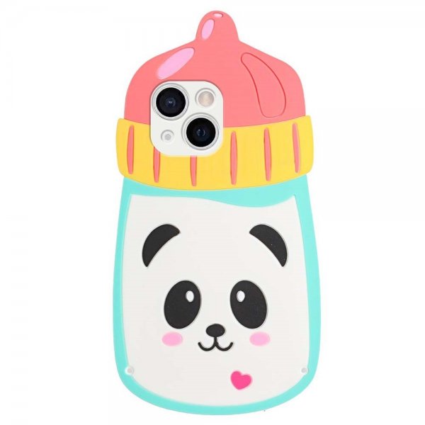 iPhone 13 Cover Silikone 3D Panda