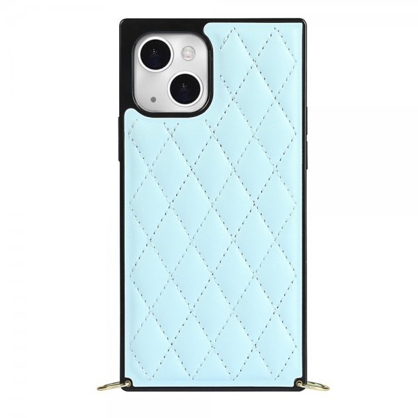 iPhone 13 Cover Square med Rem Blå