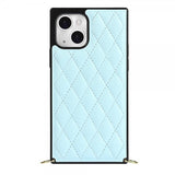 iPhone 13 Cover Square med Rem Blå