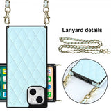 iPhone 13 Cover Square med Rem Blå