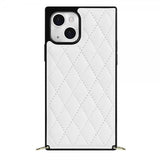 iPhone 13 Cover Square med Rem Hvid