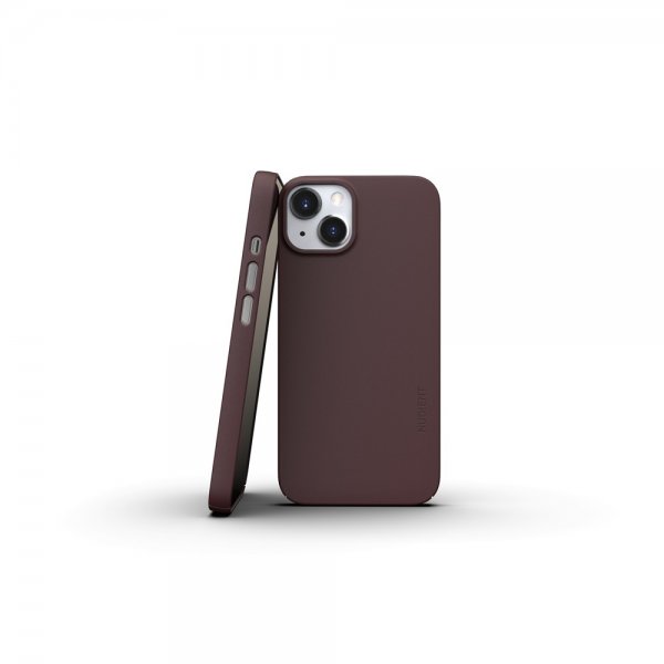 Nudient iPhone 13 Cover Thin Case V3 MagSafe Sangria Red