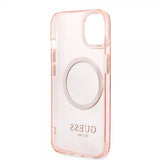 Guess iPhone 13 Cover Translucent MagSafe Rose