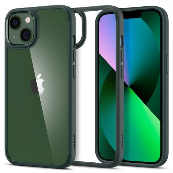 Spigen iPhone 13 Cover Ultra Hybrid Midnight Green