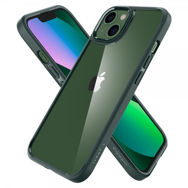 Spigen iPhone 13 Cover Ultra Hybrid Midnight Green