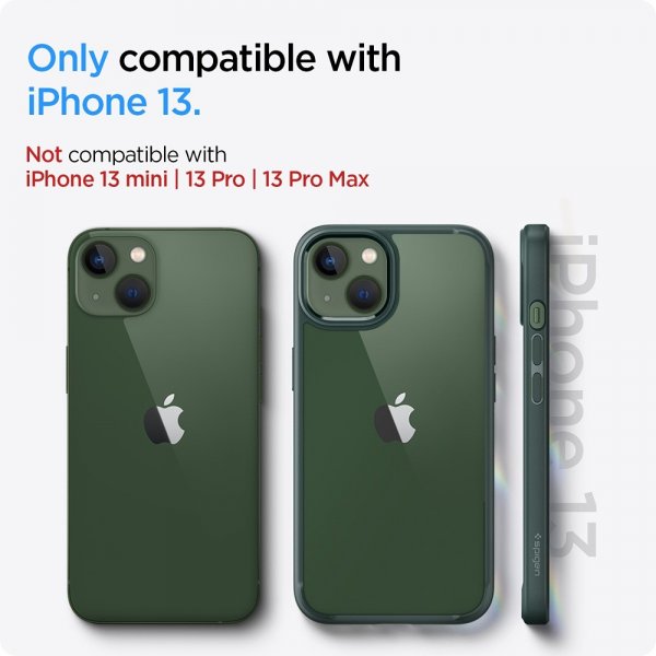 Spigen iPhone 13 Cover Ultra Hybrid Midnight Green