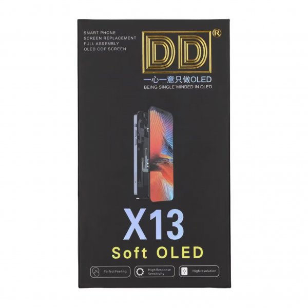 iPhone 13 Soft OLED-skærm i høj kvalitet, sort (DD-mærke)
