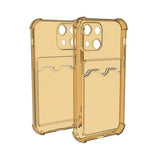 iPhone 13 Cover Kortholder Stødsikkert Gul