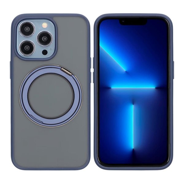 iPhone 13 Pro Max/iPhone 12 Pro Max Cover Roterbart MagSafe Stativ Blå