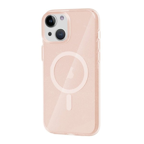 iPhone 13/iPhone 14 Cover Glitter MagSafe Guld