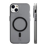 Rvelon iPhone 13/iPhone 14 Cover Bølgepap MagSafe Grå