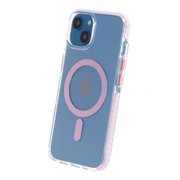 iPhone 13/iPhone 14 Cover Stødresistent MagSafe Rosa