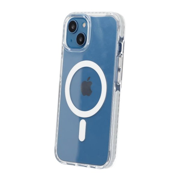 iPhone 13/iPhone 14 Cover Stødresistent MagSafe Hvid