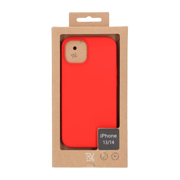 Rvelon iPhone 13/iPhone 14 Silikone Cover Rød