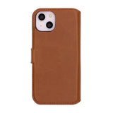 Rvelon iPhone 13/iPhone 14 Cover Magnetisk Aftageligt Etui Brun