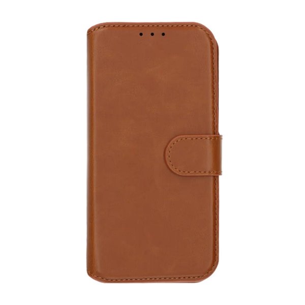 Rvelon iPhone 13/iPhone 14 Cover Magnetisk Aftageligt Etui Brun
