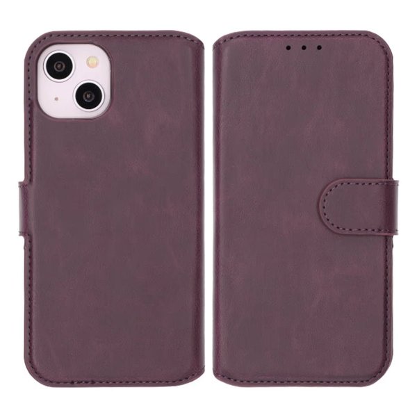 Rvelon iPhone 13/iPhone 14 Etui Magnetisk aftageligt cover Lilla