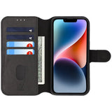Rvelon iPhone 13/iPhone 14 Cover Magnetisk Aftageligt Etui Sort